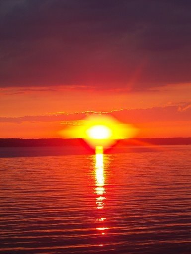 cayuga lake sunset