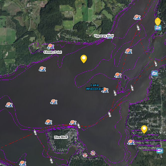 lake wisconsin map on fishidy