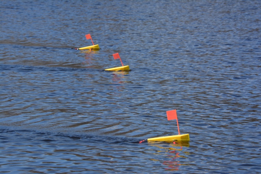 planer boards in water