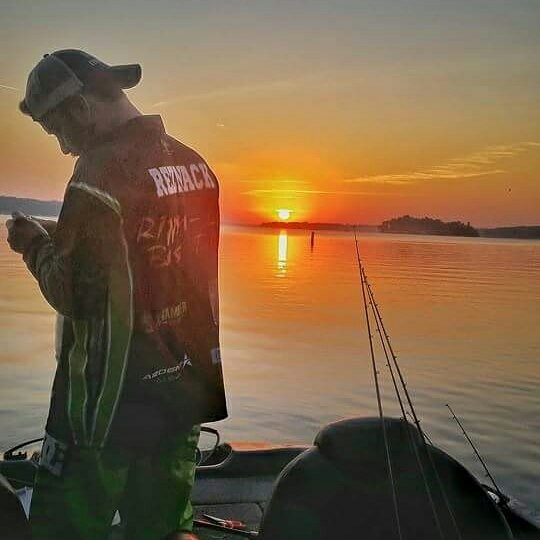 fishing at dawn