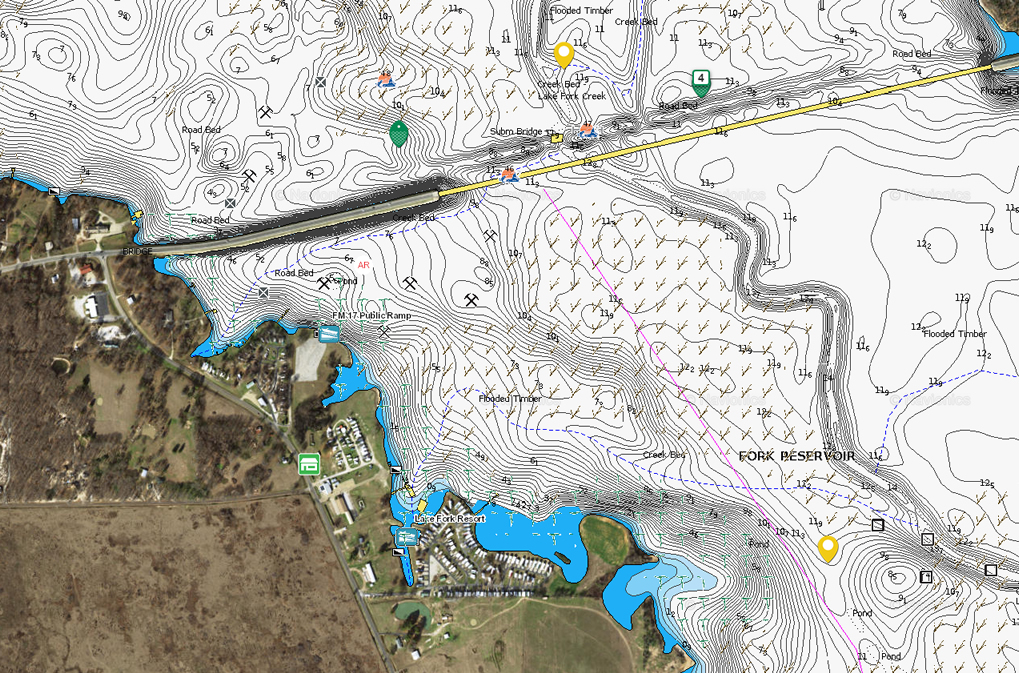 lake fork navionics map layer